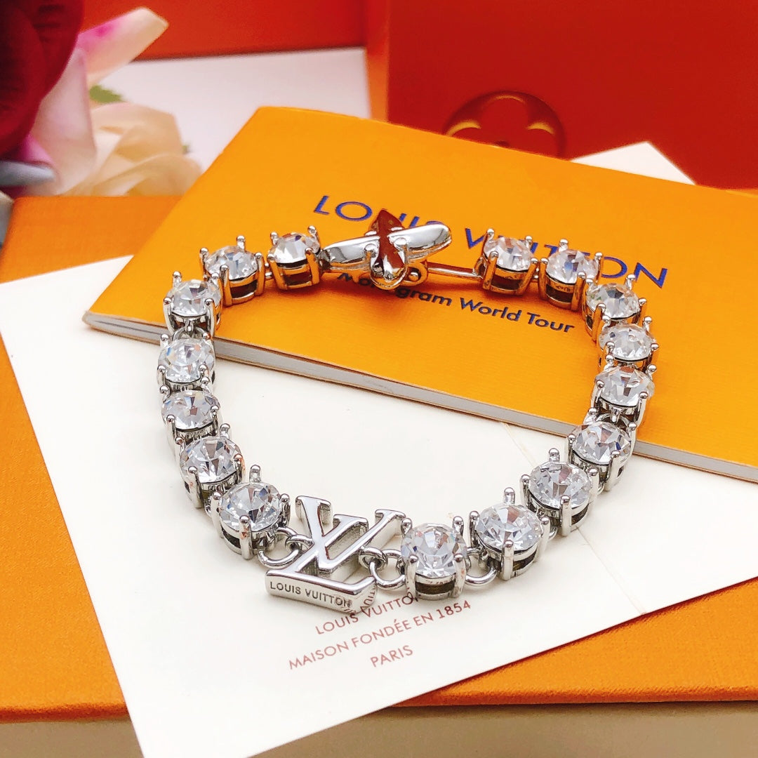 Louis Vuitton Silver-Tone Crystal Accent Bracelet - album image 3