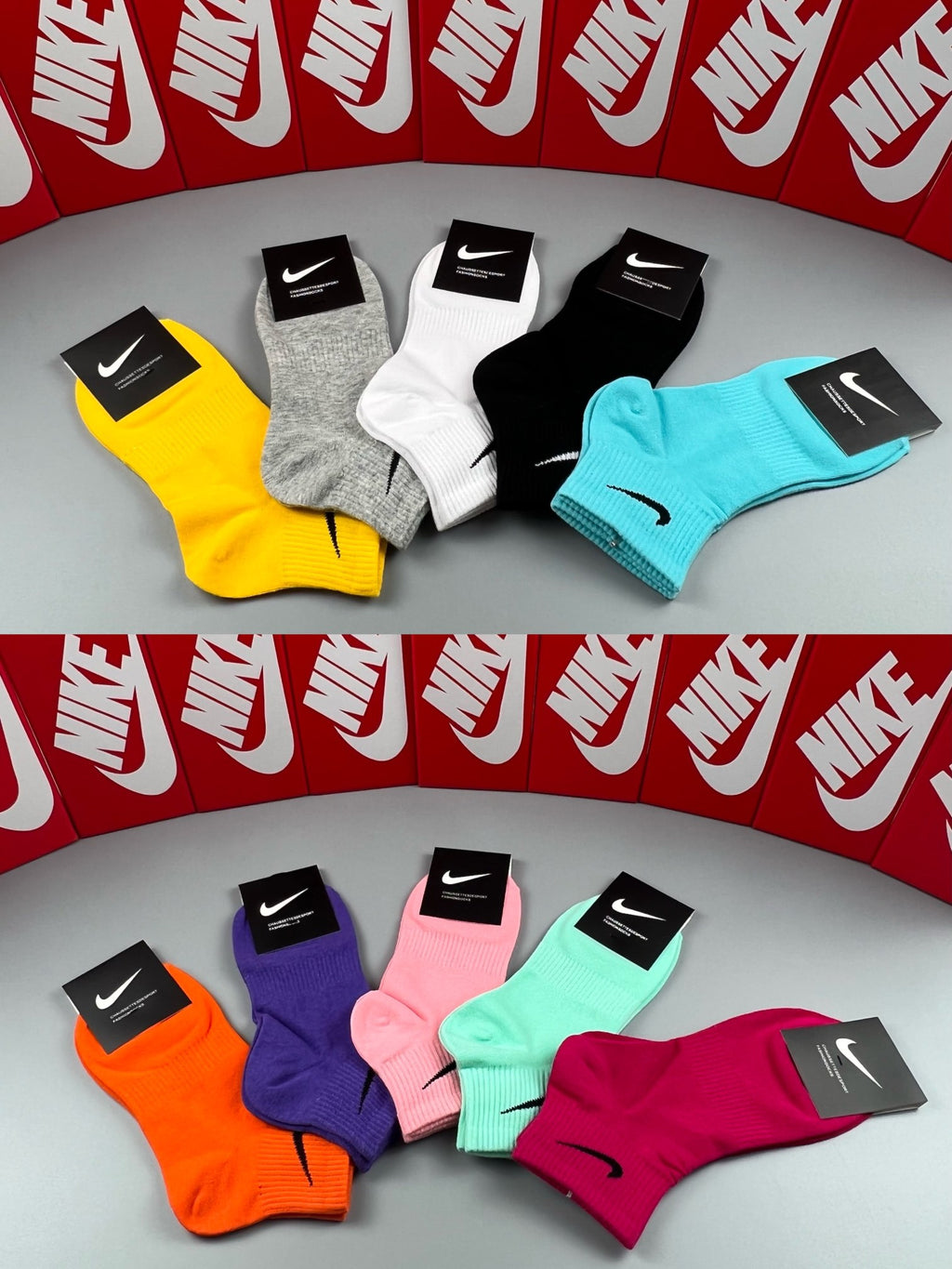 Nike bright plain swoosh ankle socks, image 9