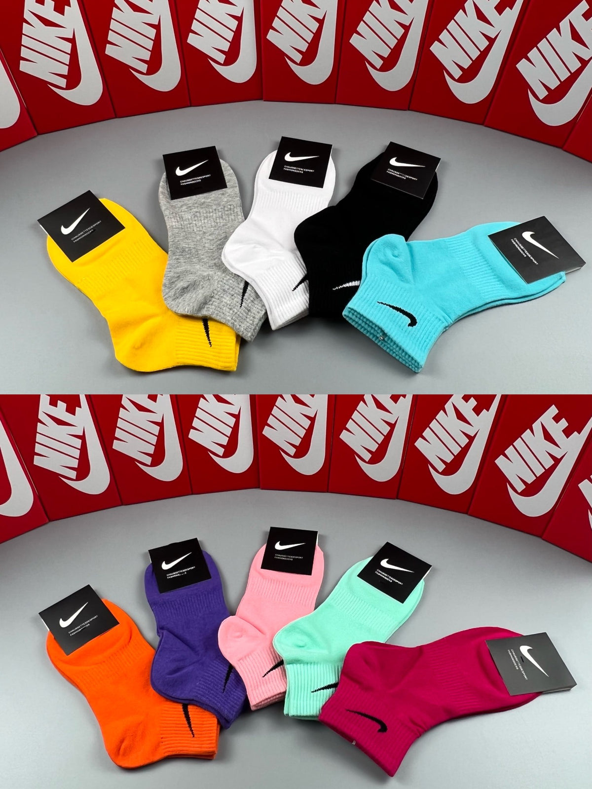Nike bright plain swoosh ankle socks, image 9