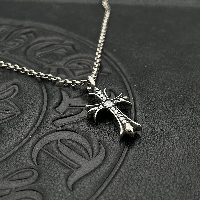 Chrome Hearts Colored Accent Cross Necklace - album image 3