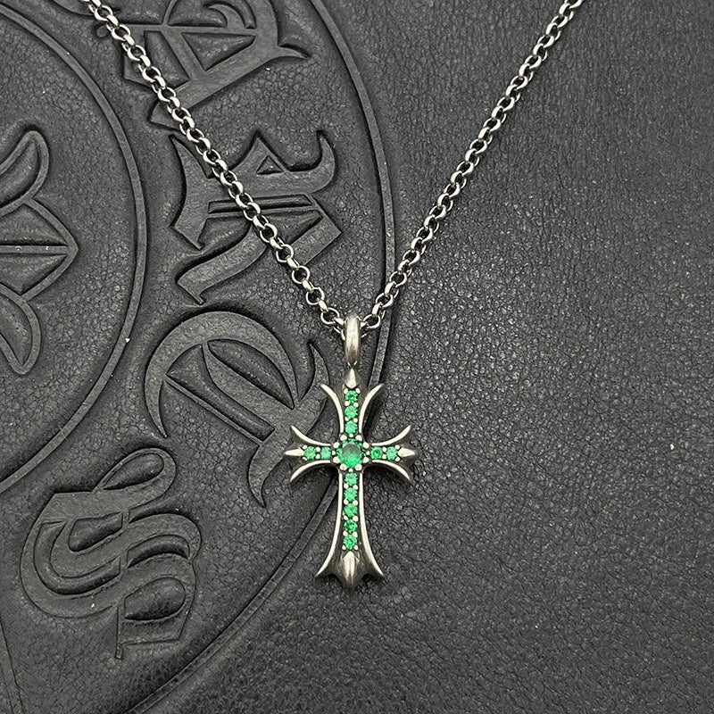 Chrome Hearts Colored Accent Cross Necklace - album image 8