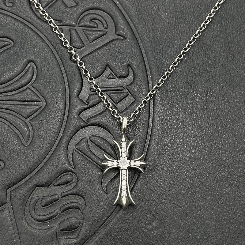 Chrome Hearts Colored Accent Cross Necklace - album image 6