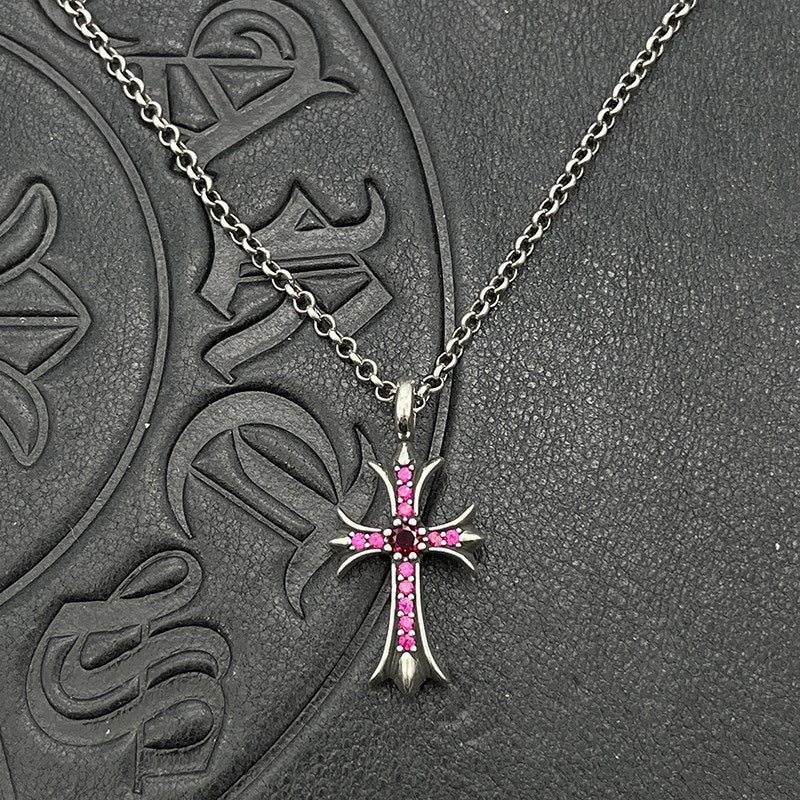Chrome Hearts Colored Accent Cross Necklace - album image 7