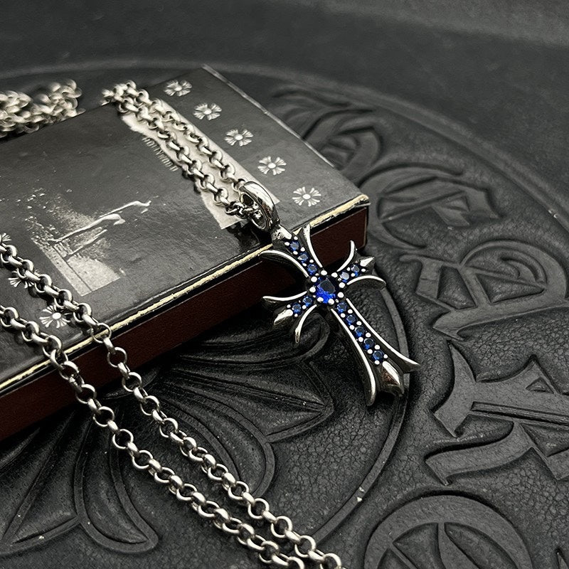 Chrome Hearts Colored Accent Cross Necklace - album image 4