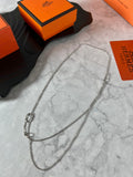 Hermès Silver-Tone Double-Chain Necklace - album image 1