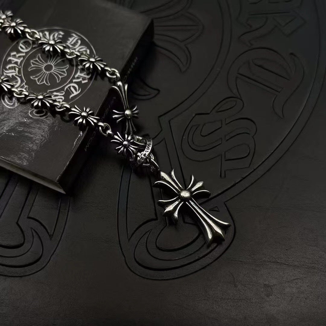 Chrome Hearts Adjustable Ornamental Cross Necklace - album image 3