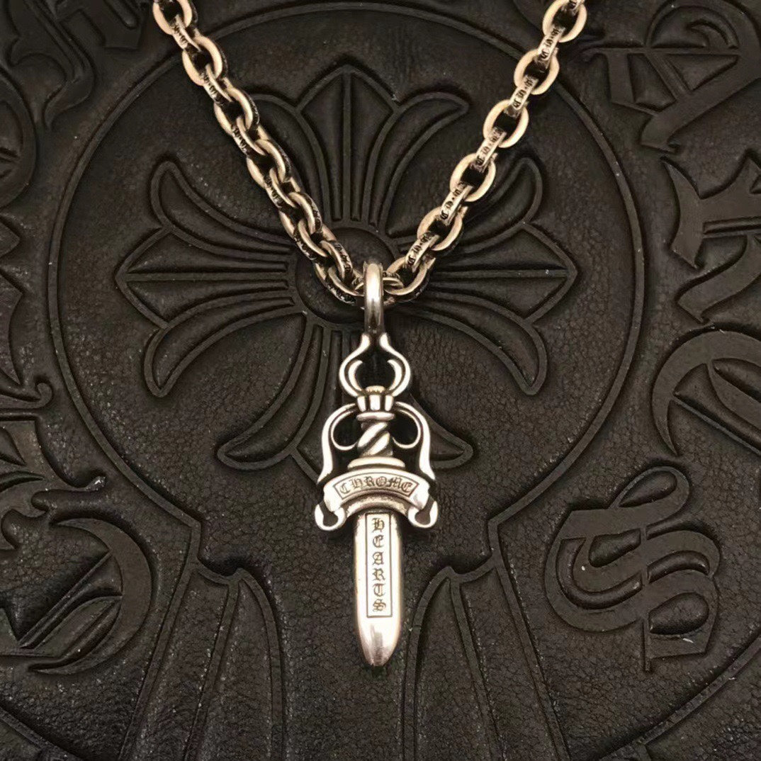Chrome Hearts Medium Carved Dagger Necklace - album image 1