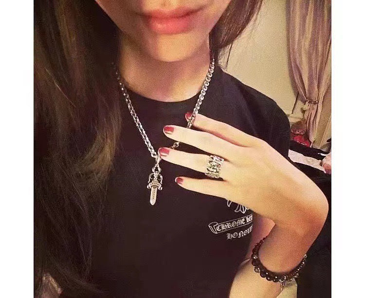 Chrome Hearts Medium Carved Dagger Necklace - album image 5