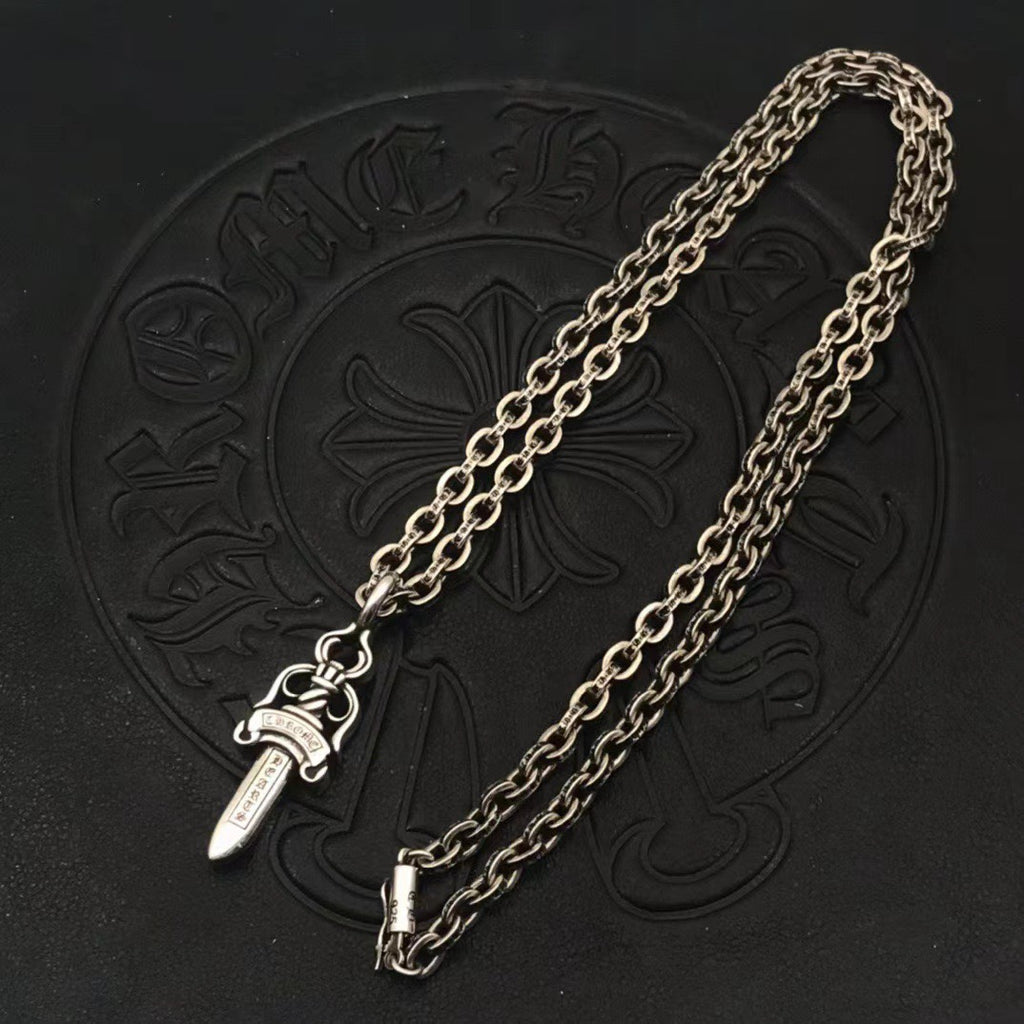 Chrome Hearts Medium Carved Dagger Necklace - album image 3