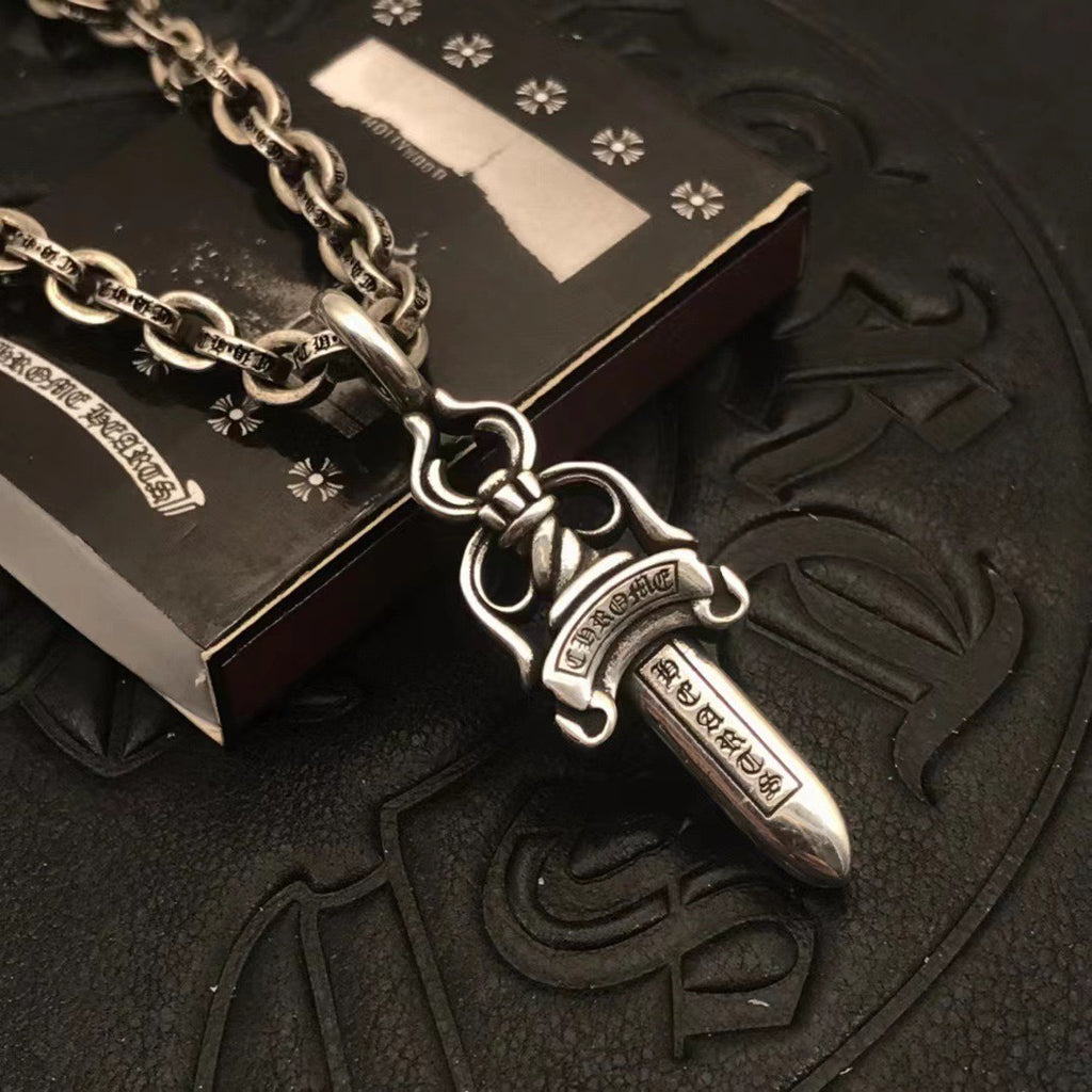 Chrome Hearts Medium Carved Dagger Necklace - album image 2