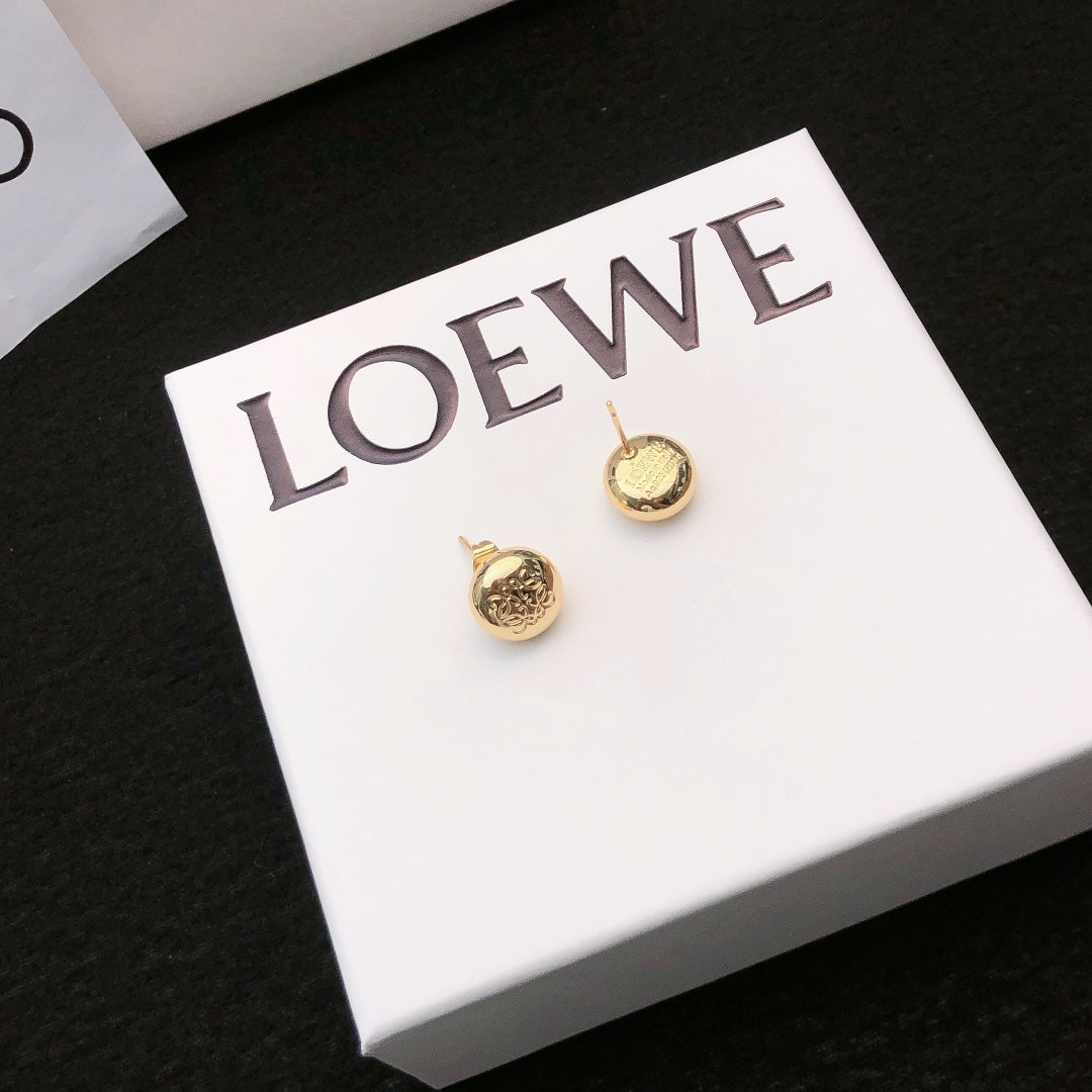 Loewe Petite Round Gold-Tone Stud Earrings - product image 1