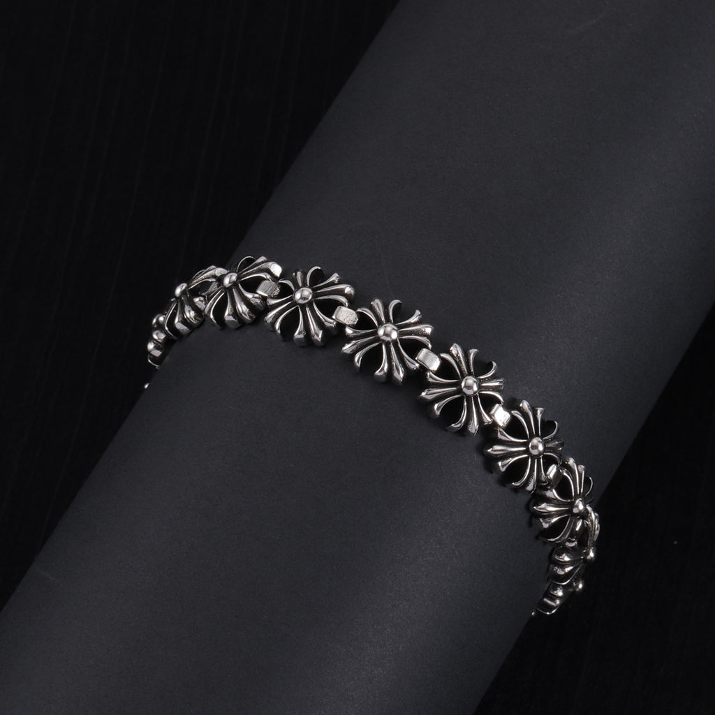 Chrome Hearts Cross Flower Link Bracelet - album image 1