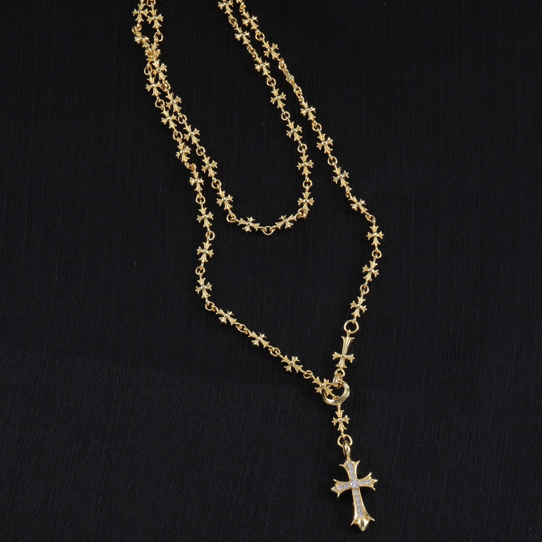 Chrome Hearts Large Cross Ornamental Necklace - album image 7