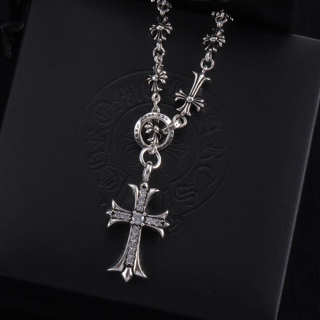 Chrome Hearts Large Cross Ornamental Necklace - album image 4