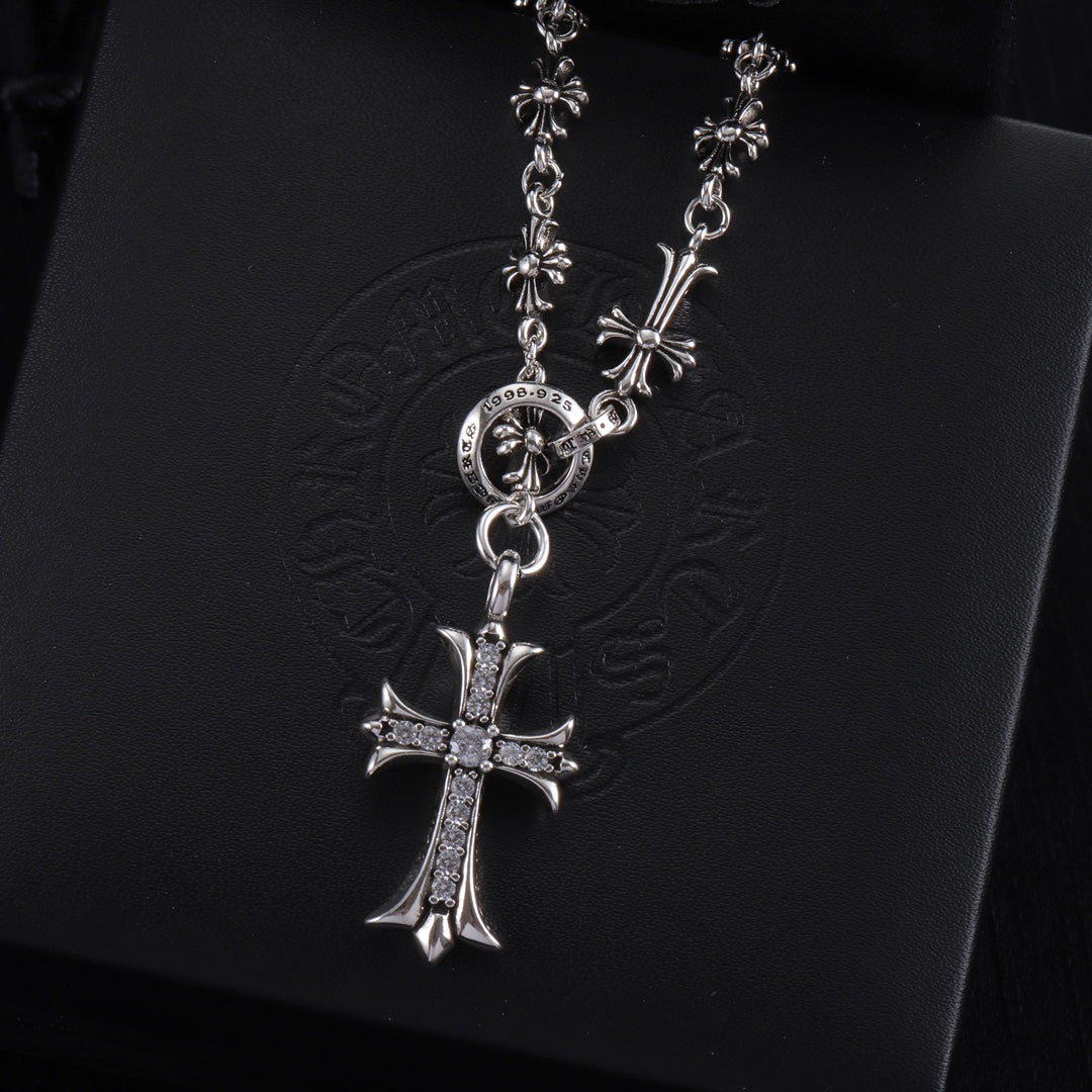 Chrome Hearts Large Cross Ornamental Necklace - album image 4