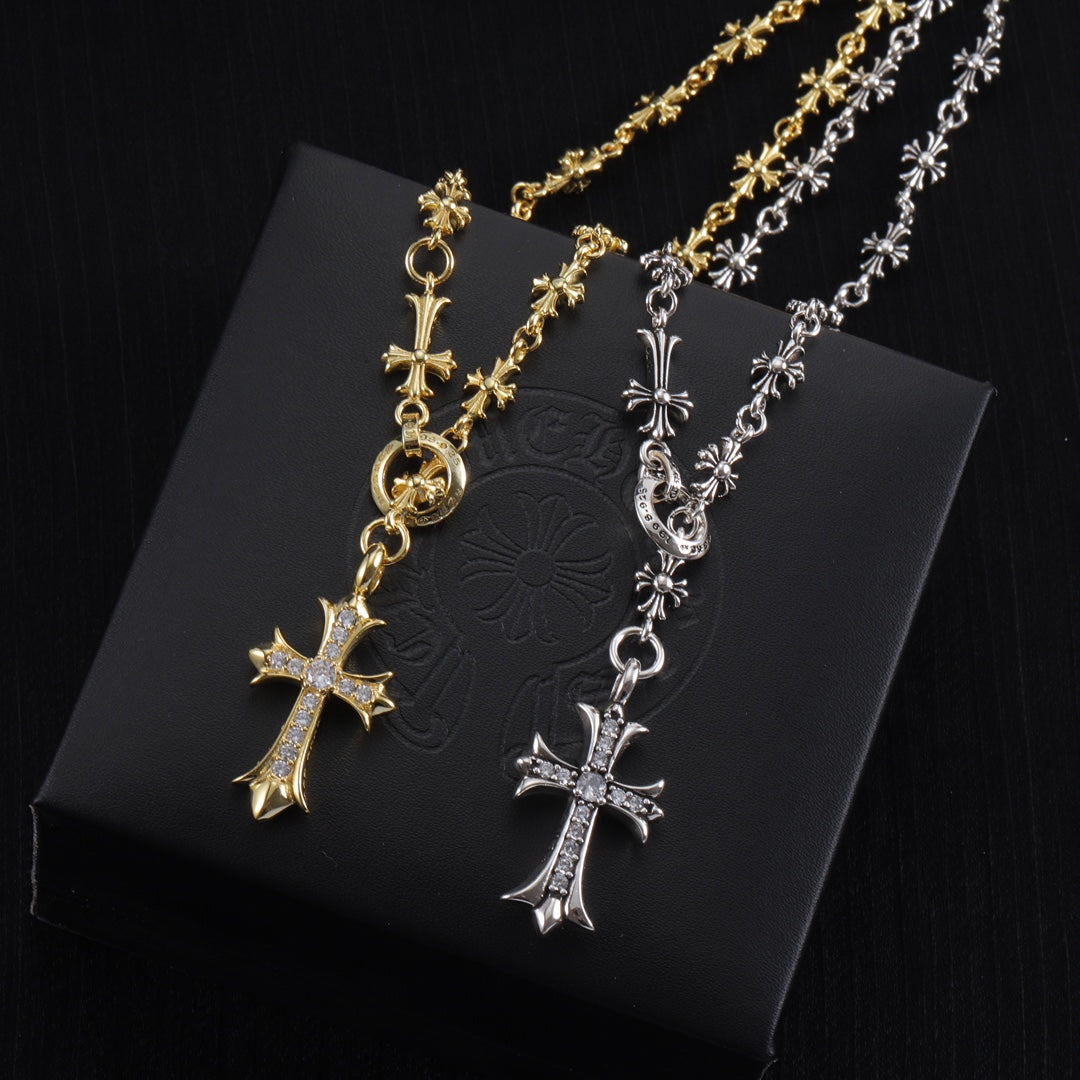 Chrome Hearts Large Cross Ornamental Necklace - album image 1