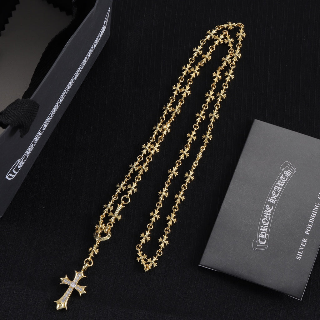 Chrome Hearts Large Cross Ornamental Necklace - album image 8