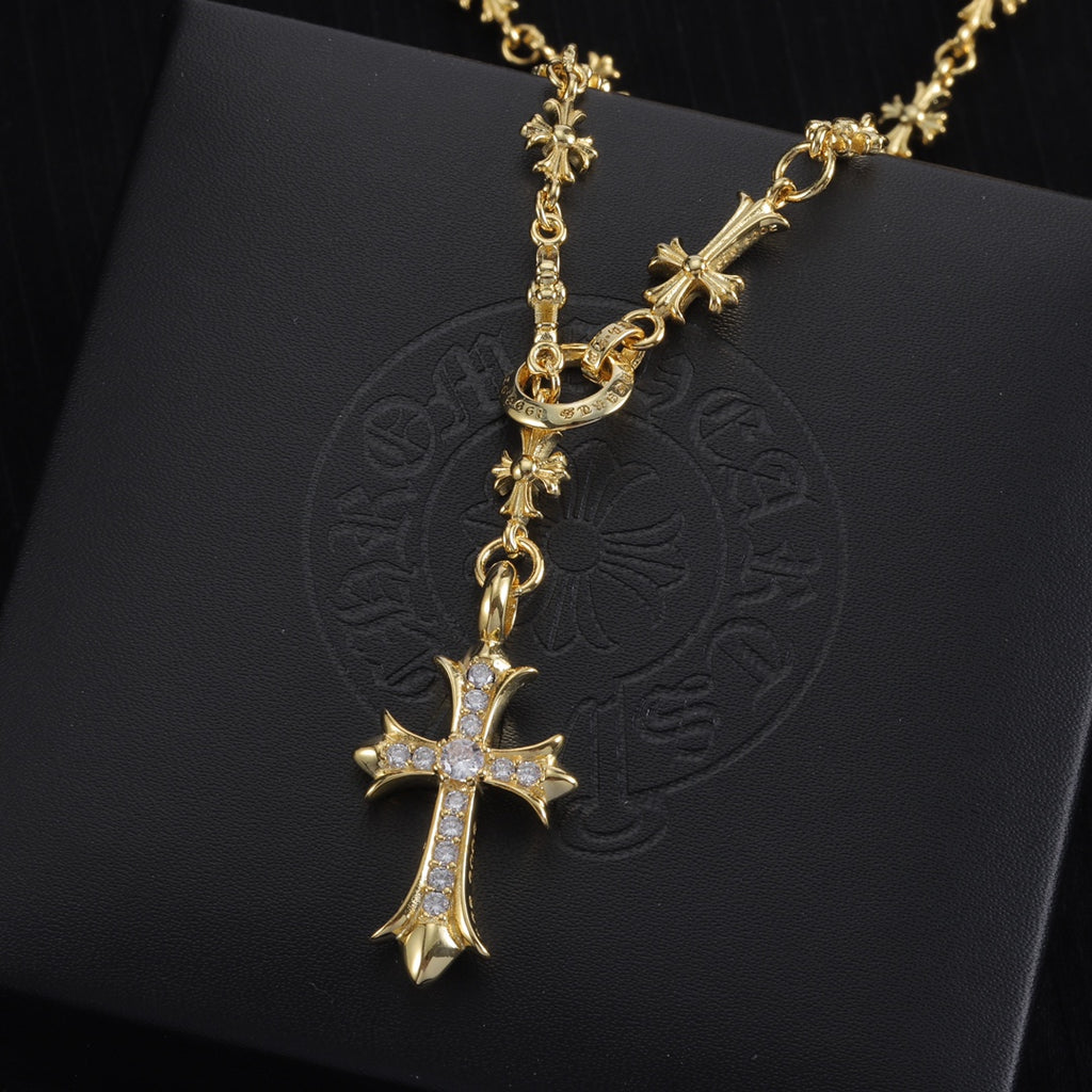 Chrome Hearts Large Cross Ornamental Necklace - album image 3