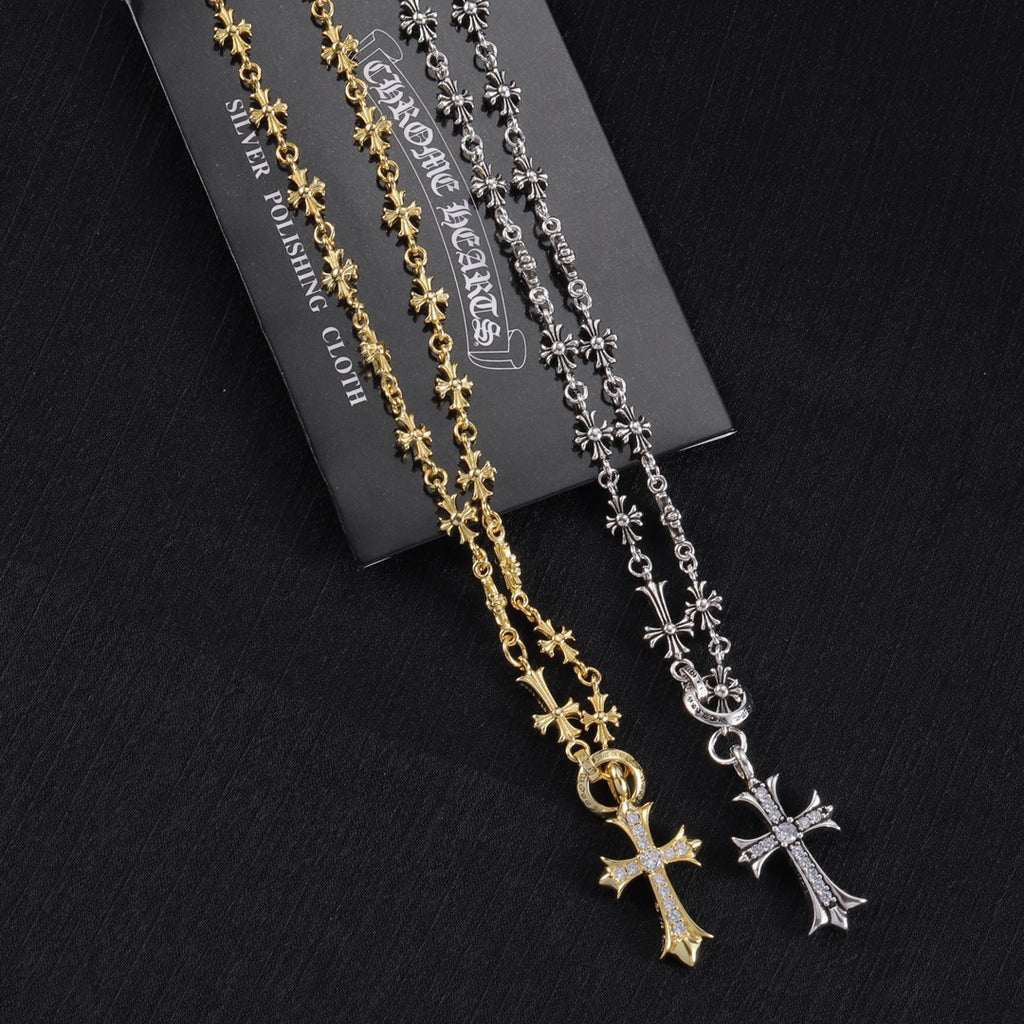 Chrome Hearts Large Cross Ornamental Necklace - album image 2