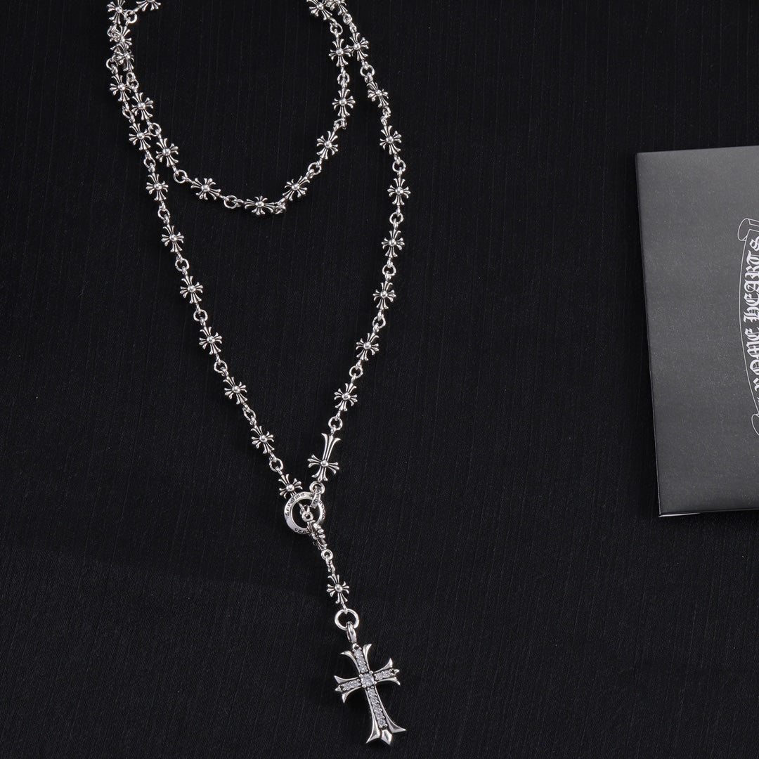 Chrome Hearts Large Cross Ornamental Necklace - album image 5