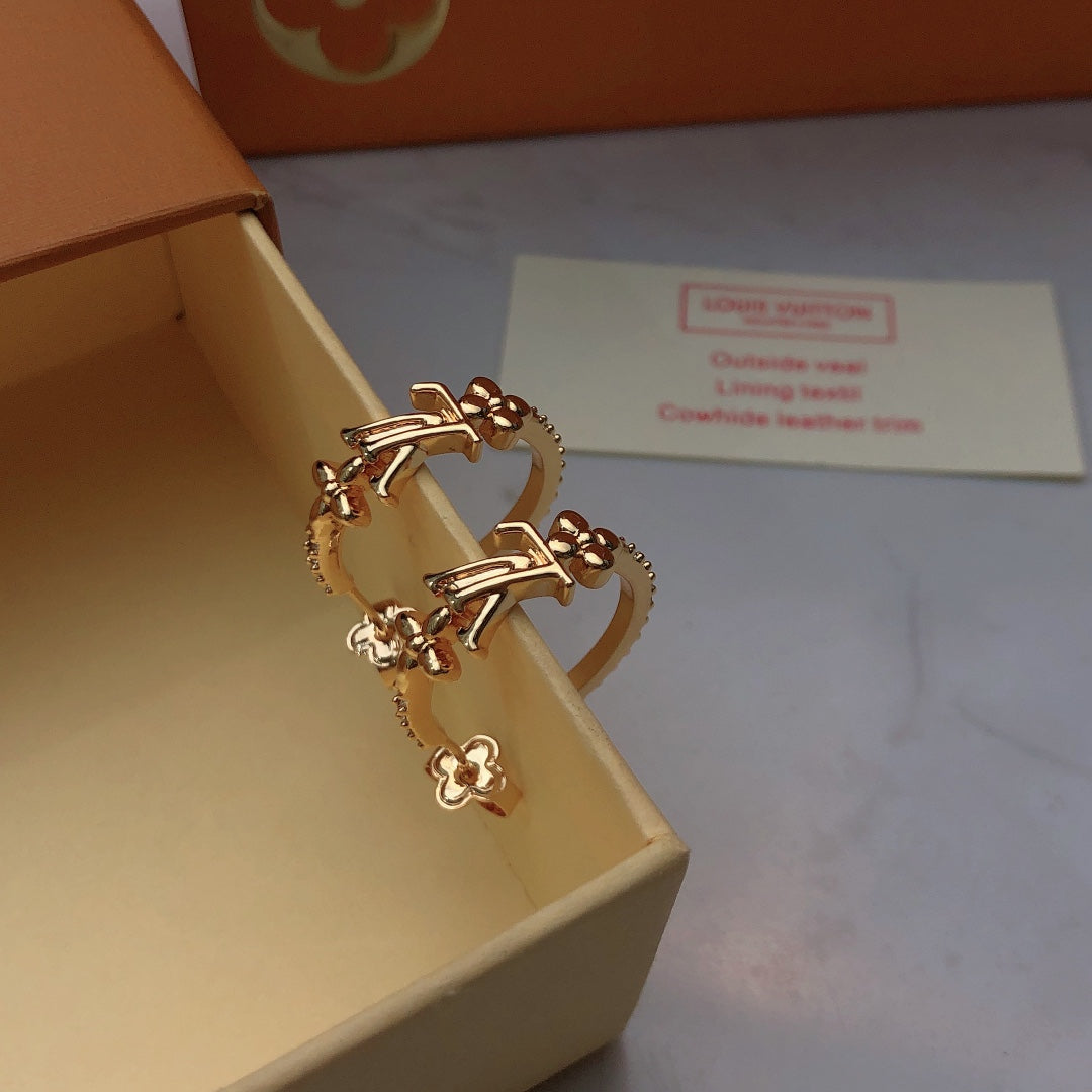 Louis Vuitton V Letter LV Letter Stud Earrings - album image 2