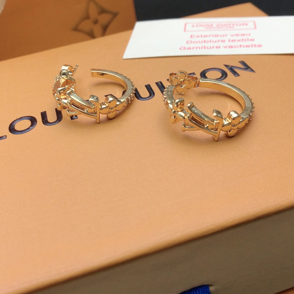Louis Vuitton V Letter LV Letter Stud Earrings - album image 6