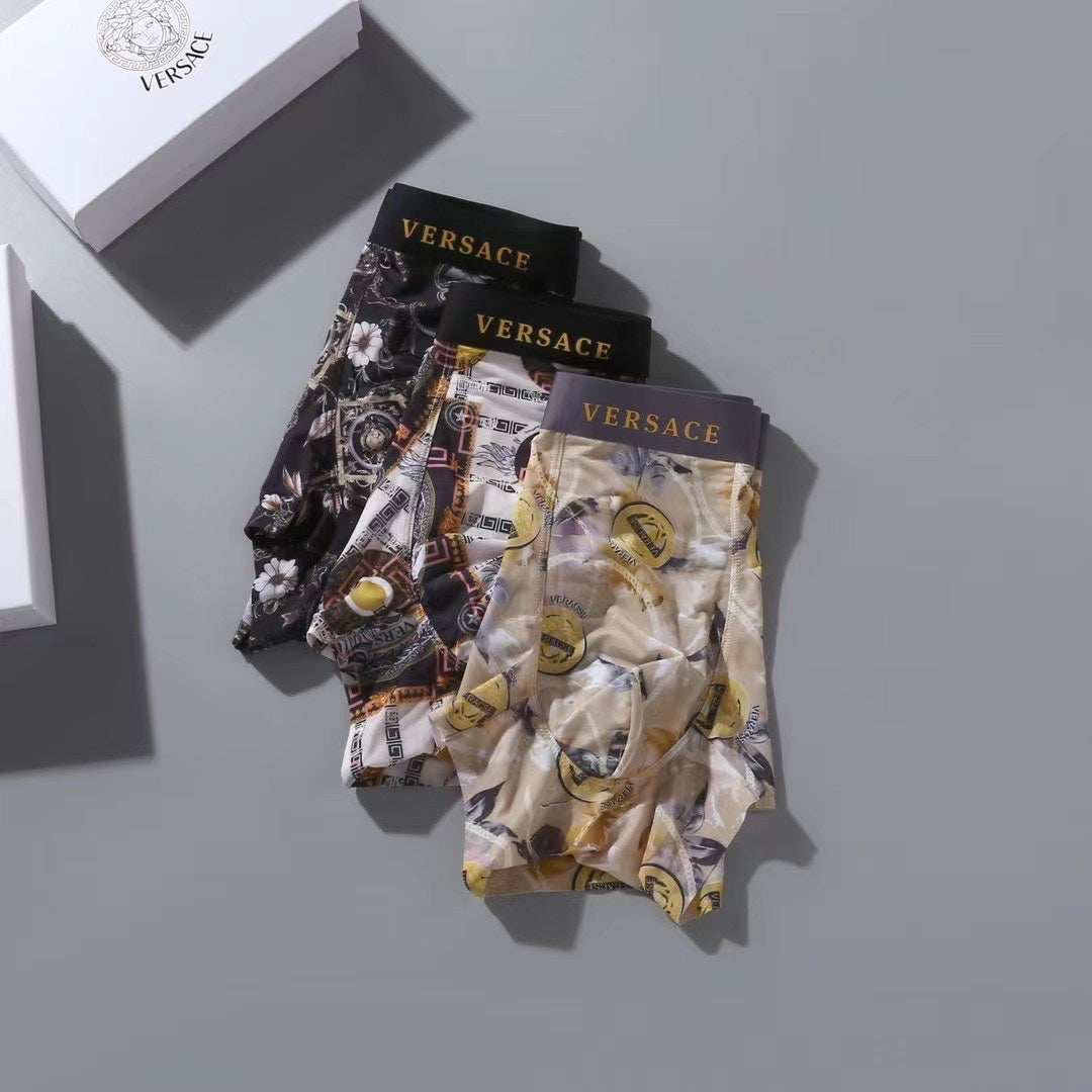 Versace ornate multicolor print boxer briefs - view 5