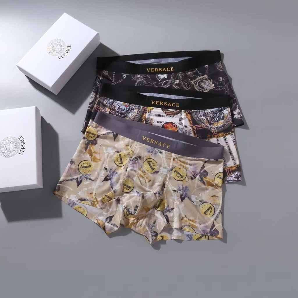 Versace ornate multicolor print boxer briefs - view 2