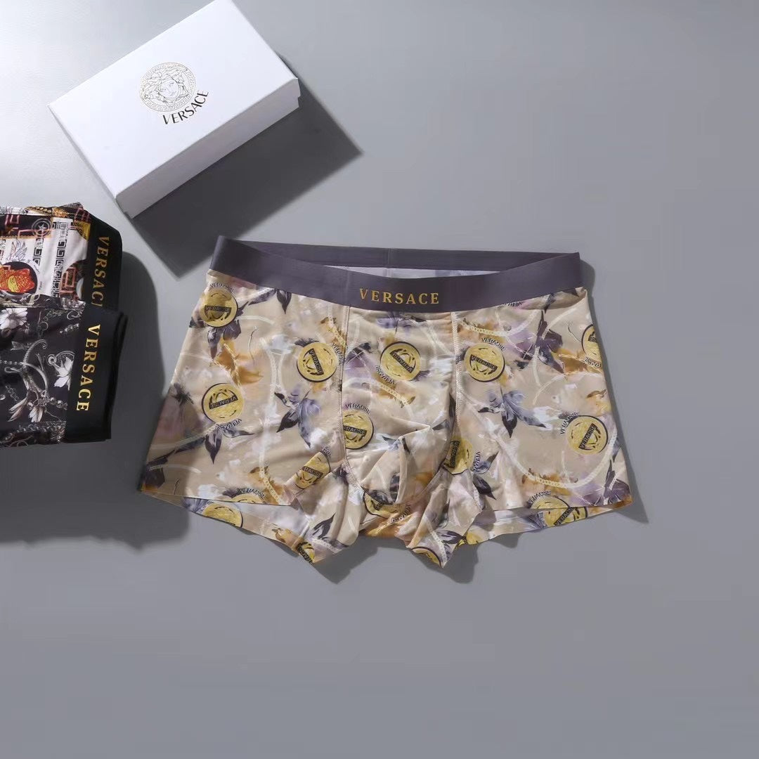 Versace ornate multicolor print boxer briefs - view 8