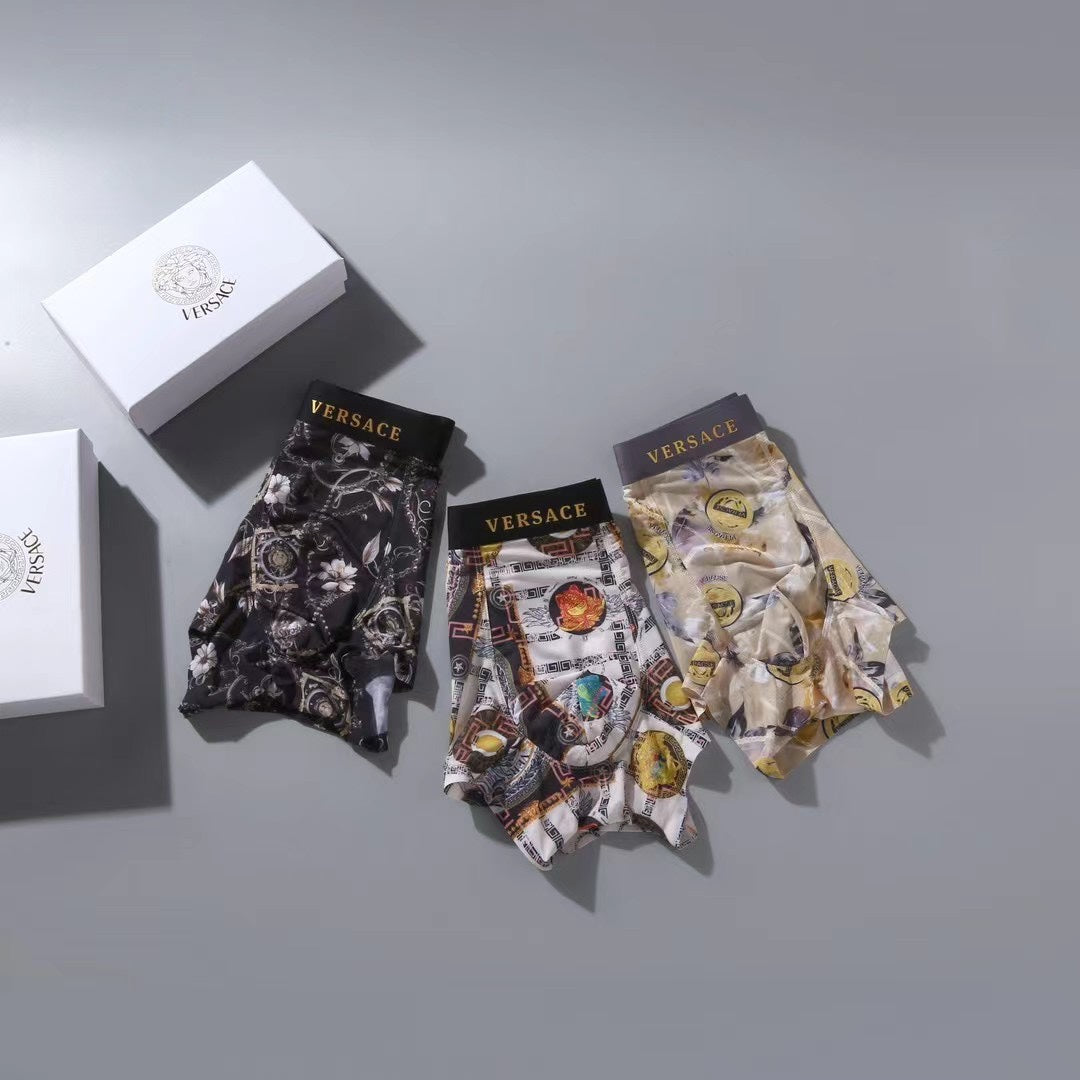 Versace ornate multicolor print boxer briefs - view 6