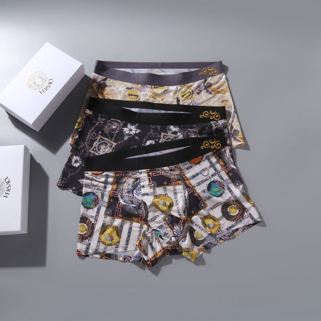Versace ornate gold print boxer briefs - view 3