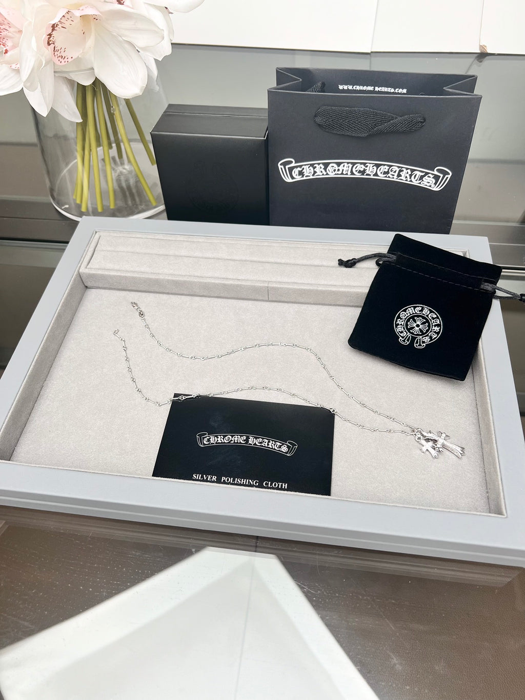 Chrome Hearts Double Cross Pendant Necklace - album image 1