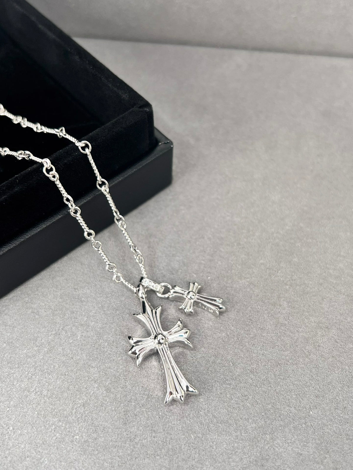 Chrome Hearts Double Cross Pendant Necklace - album image 3