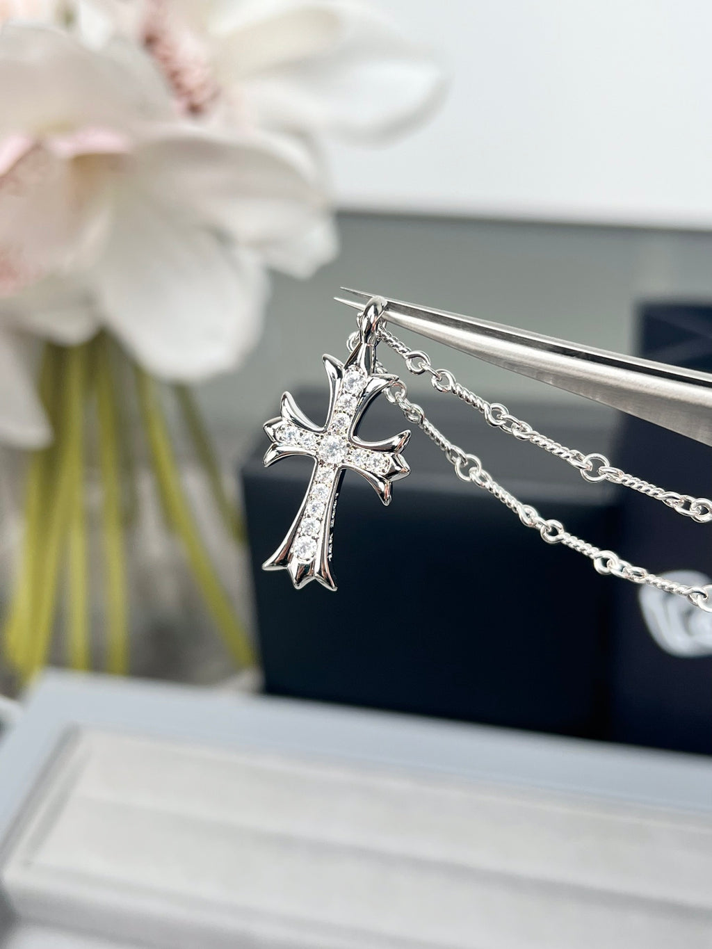 Chrome Hearts Double Cross Pendant Necklace - album image 4