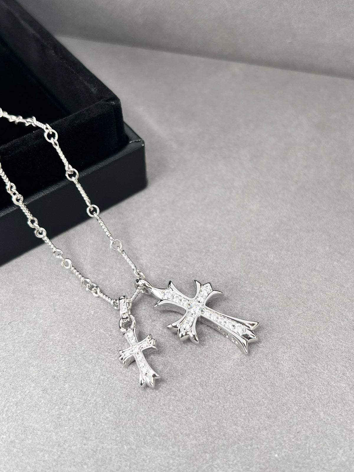 Chrome Hearts Double Cross Pendant Necklace - album image 2
