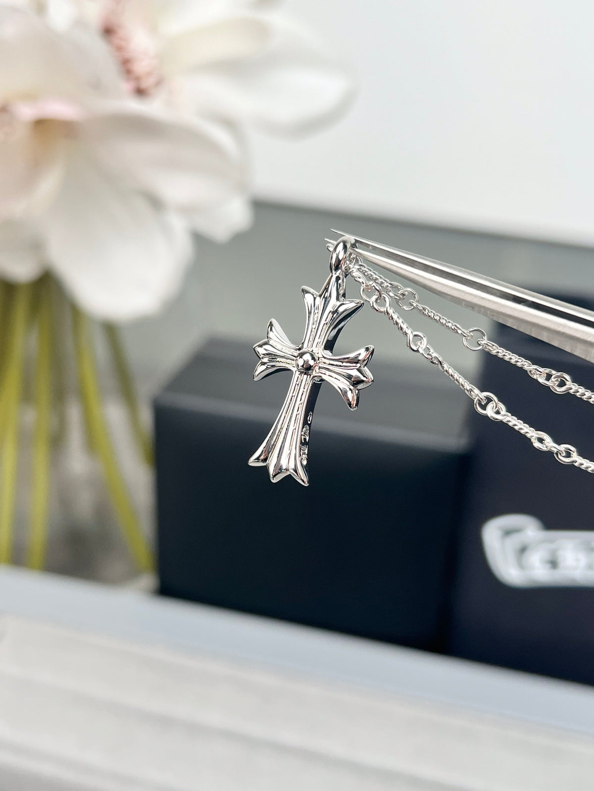 Chrome Hearts Double Cross Pendant Necklace - album image 5