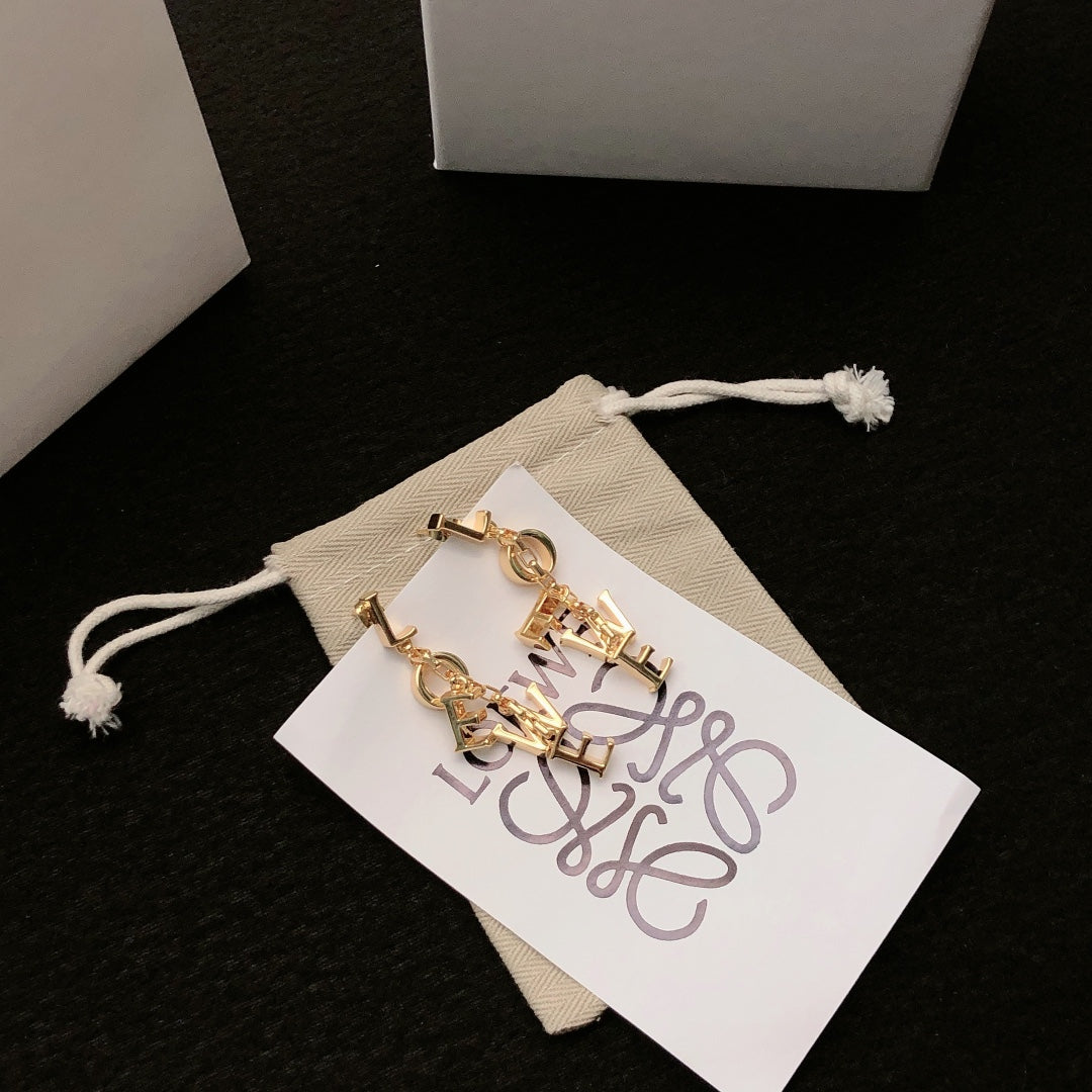 Loewe Vertical Letter Charm Earrings - product image 4