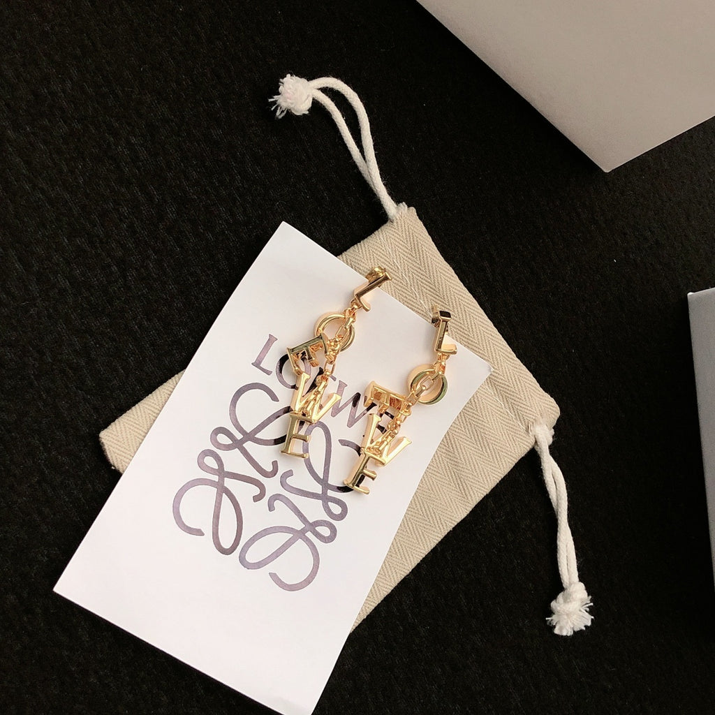 Loewe Vertical Letter Charm Earrings - product image 5