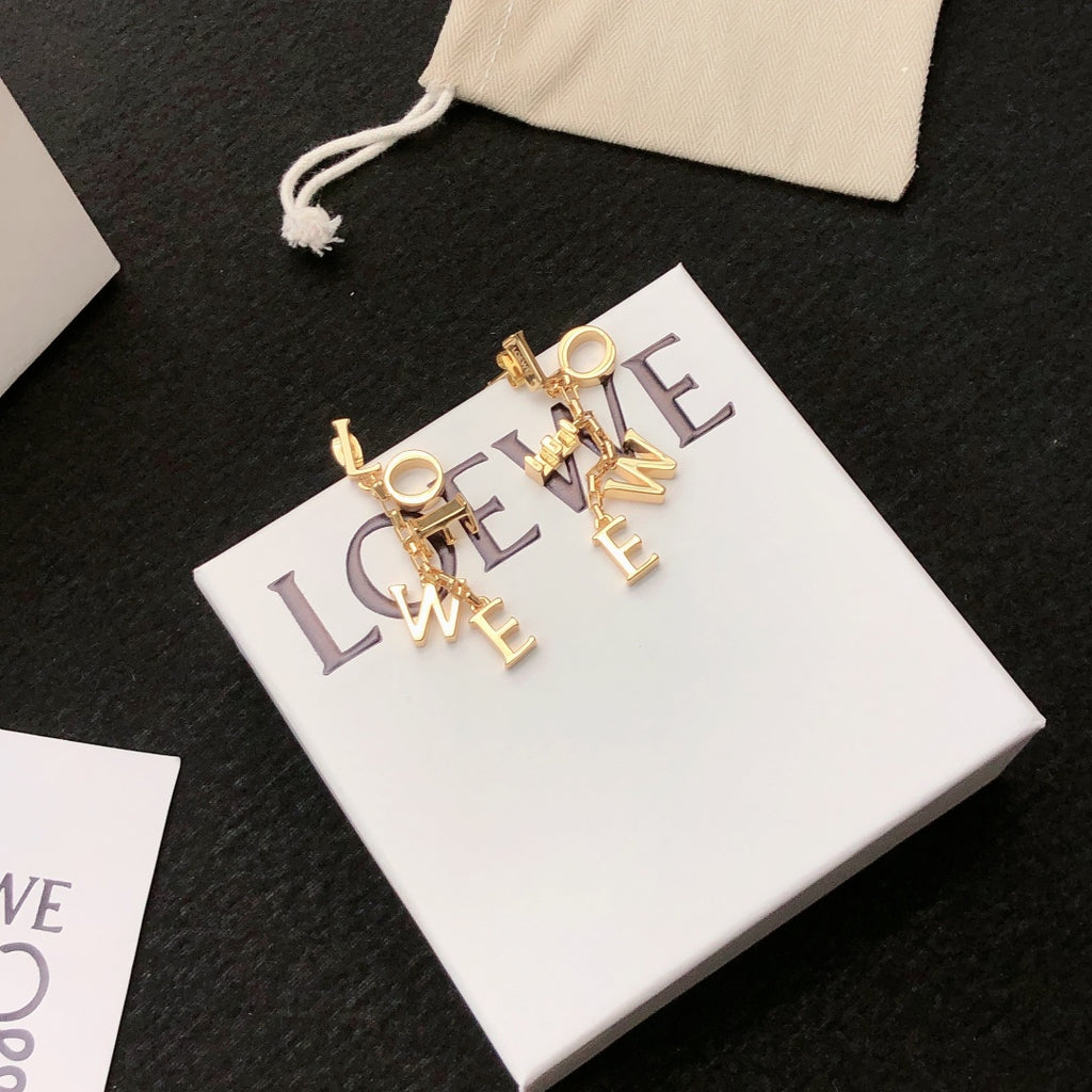 Loewe Vertical Letter Charm Earrings - product image 2