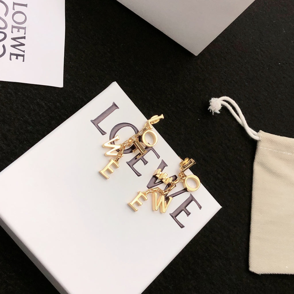 Loewe Vertical Letter Charm Earrings - product image 3