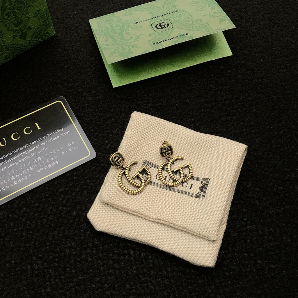 Gucci Gold-Tone Interlocking G Stud Earrings - album image 5
