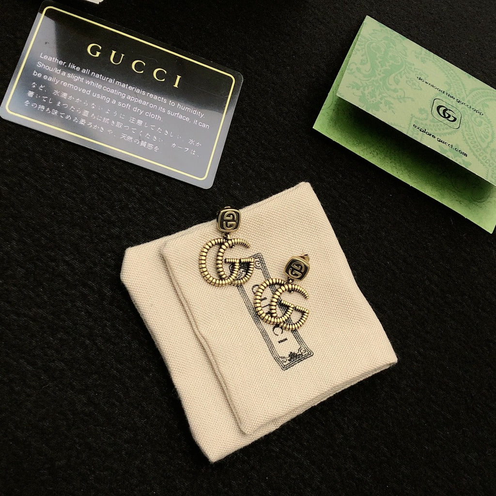 Gucci Gold-Tone Interlocking G Stud Earrings - album image 6
