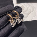 Chanel Silver-Tone Crystal Accent Earrings - album image 1
