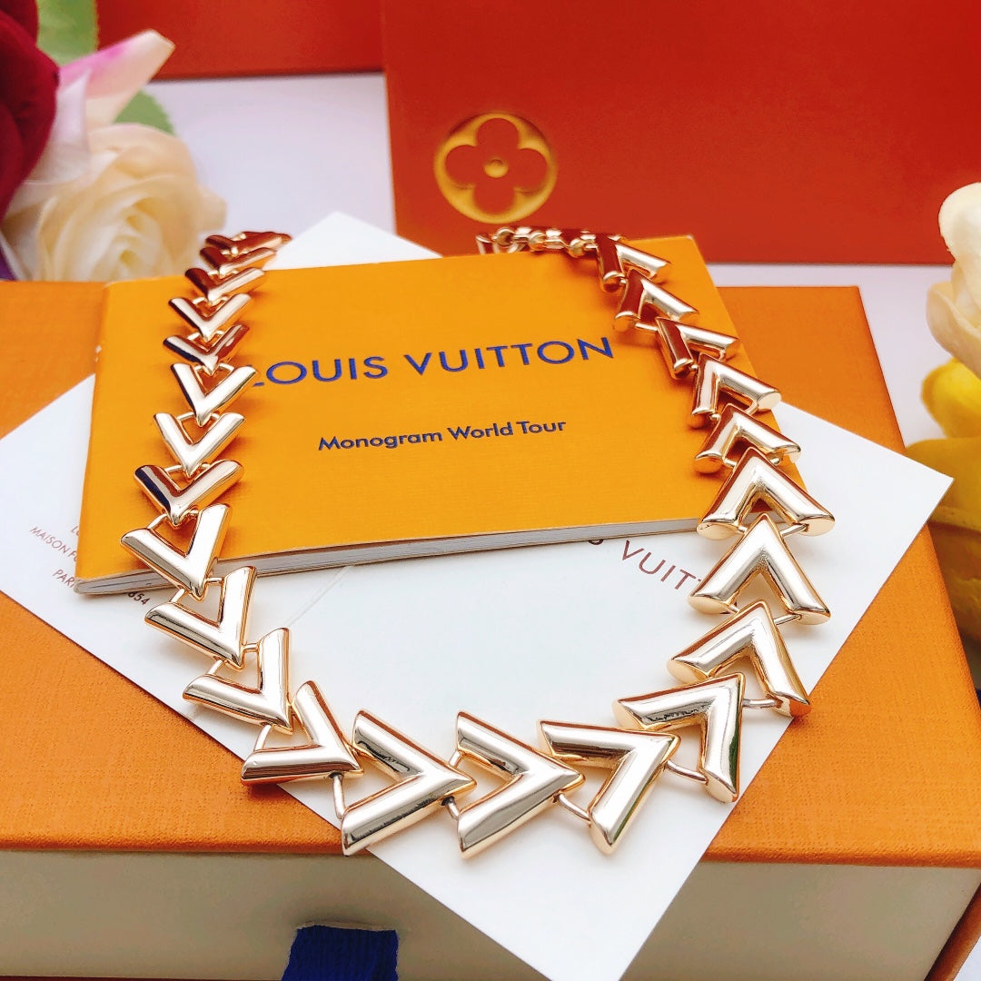 Louis Vuitton Rose Gold-Tone Gold-Tone Polished Necklace - album image 2