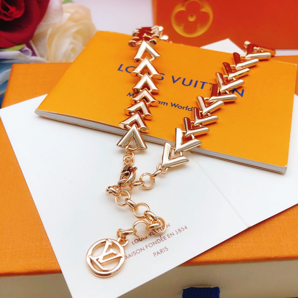 Louis Vuitton Rose Gold-Tone Gold-Tone Polished Necklace - album image 4