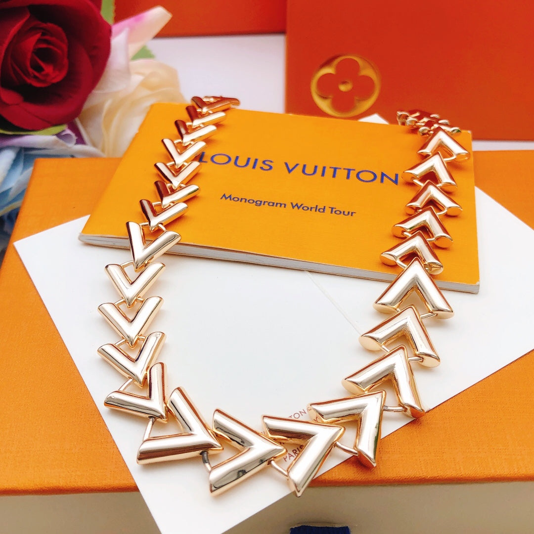 Louis Vuitton Rose Gold-Tone Gold-Tone Polished Necklace - album image 3