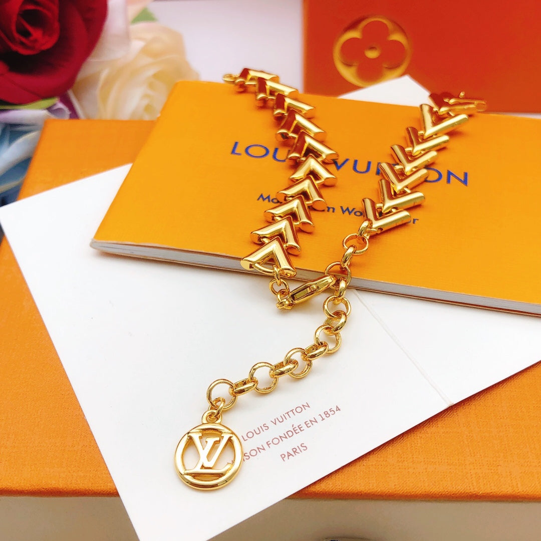 Louis Vuitton Gold-Tone Polished Necklace - album image 2