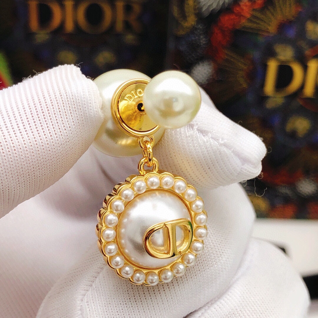 Dior Pearl-Look Halo CD Tribales Earrings - product image 4