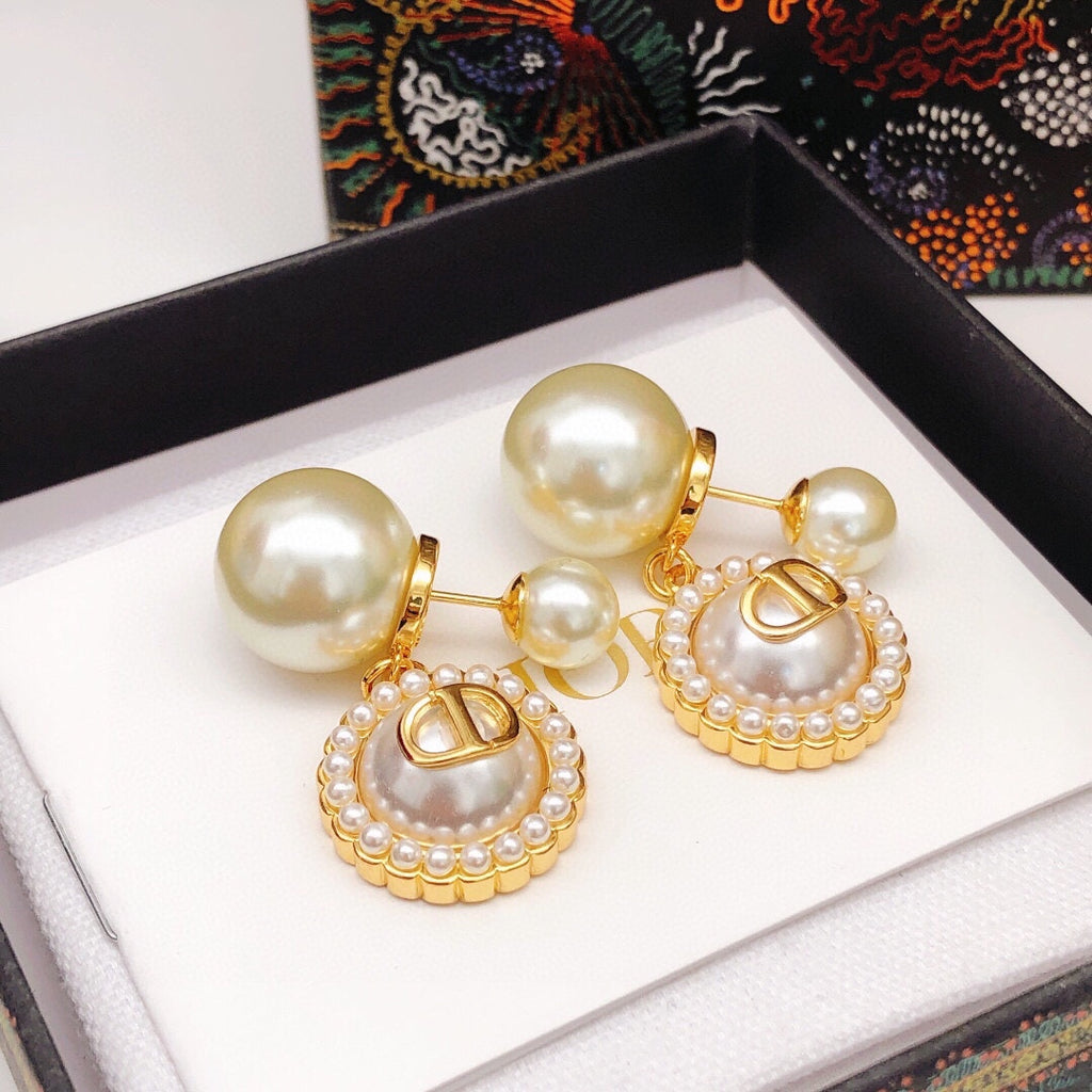 Dior Pearl-Look Halo CD Tribales Earrings - product image 7