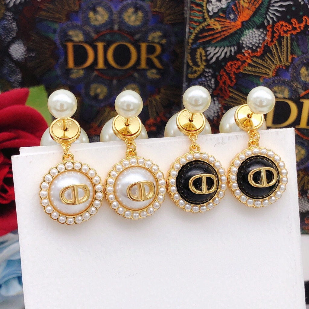 Dior Pearl-Look Halo CD Tribales Earrings - product image 11